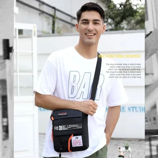 Men's Crossbody Shoulder Bags High Quality Tote Bags Fashion Business Man Messenger Bag Nylon Patchwork Bags