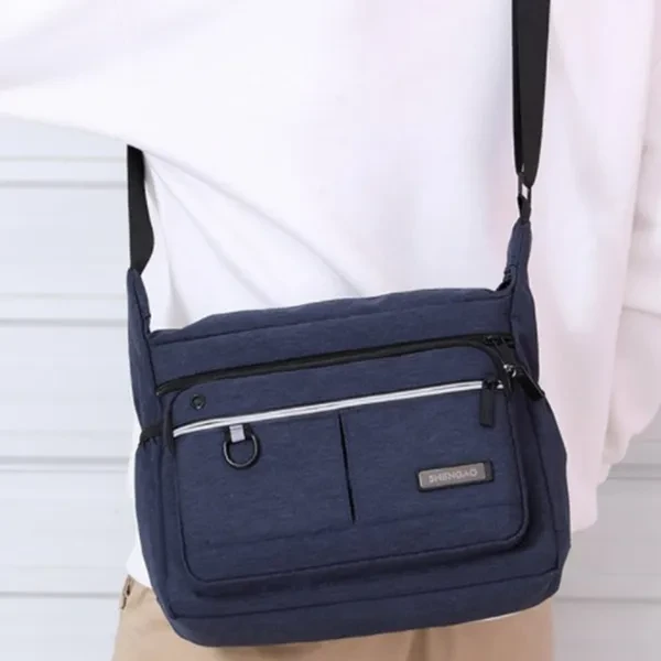 New Men's Single-shoulder Messenger Large-capacity Travel and Leisure Bag All-match Business Document Bag