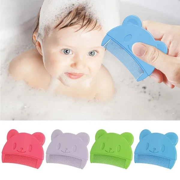 Soft Hair Comb Finest Tooth Newborn Hair Comb Infant Head Massage Comb Bath Soothing Comb Portable Combs Travel Gear ZHE
