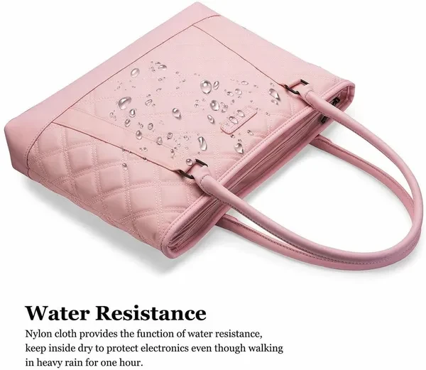 Kasoul® Laptop Tote Bag 15.6 Inch Laptop Bag for Women Lightweight Shoulder Bag Nylon Briefcase Casual Handbag Laptop Case 15-15.6 Inch TabletUltra-Book for TravelWorkShopping