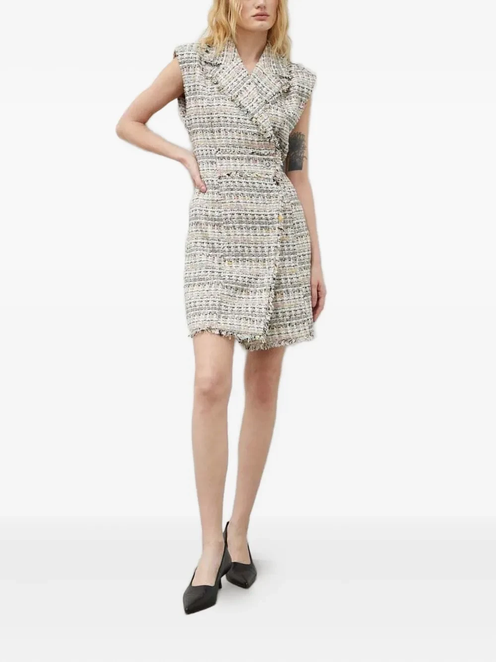 Bruuns Bazaar tweed sleeveless dress