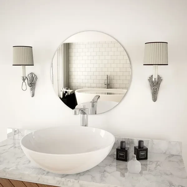 Wall Mirror 50 cm Round Glass Wandspiegel muur spiegel Miroir mural