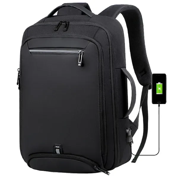 17.3" Laptop Backpack with USB Charging Port Waterproof Travel Business College School for Men/Women