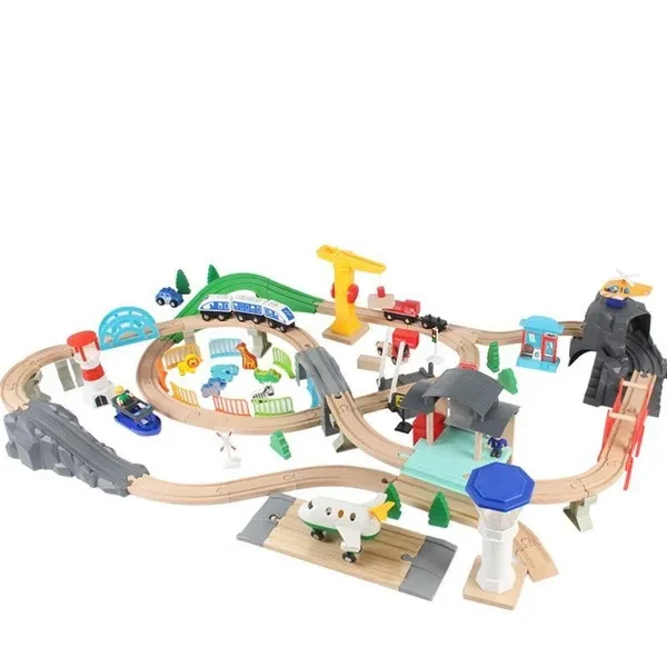 A Simulation Model for The Puzzle Magnetic Track of Wooden Train Cars and Wooden Beech Toys