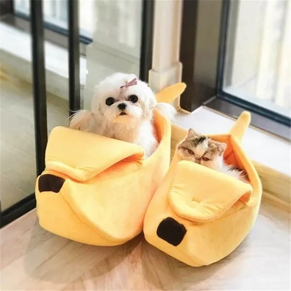 6 Color Banana-shaped Cat House, Dog House, Warm Portable Pet Basket