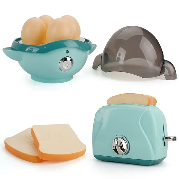 Kids Mini Size Household Appliances Kitchen Toys Children Pretend Play Kitchen Accessories Toy Simulation Washing Machine Bread Maker Microwave Oven Girls Play House