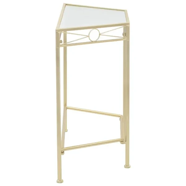 Side Table Vintage Style Metal 87x34x73 cm Gold Beistelltisch Bijzettafel Table d'appoint